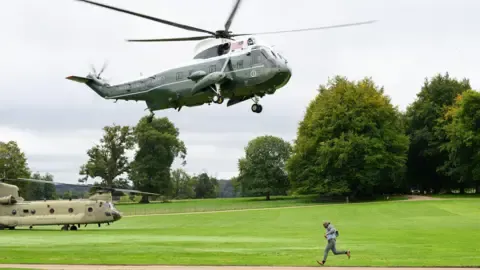 The US President Diverted and Forced to Change Aircraft En Route to Stansted